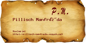 Pillisch Manfréda névjegykártya